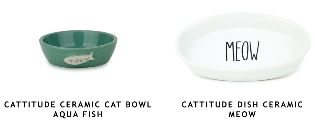 ceramic cat bowls 